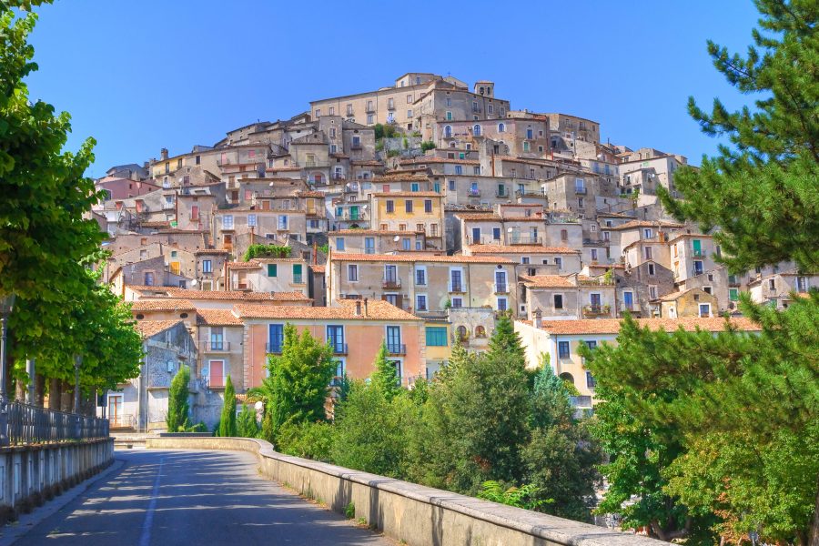 Panoramic view of Morano Calabro. Calabria. Italy.